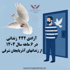 آزادی ۲۴۲  زندانی در ۶ ماهه سال ۱۴۰۴ از زندانهای استان آذربایجان شرقی